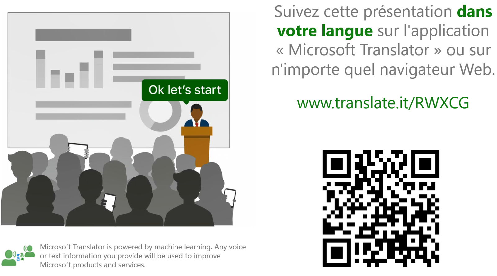 Screen shot of language translator PowerPoint slide