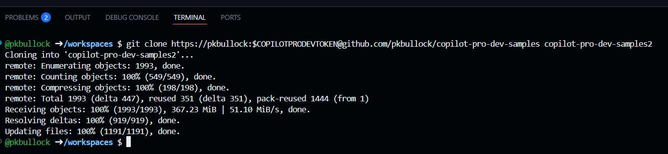 Cloning the repo